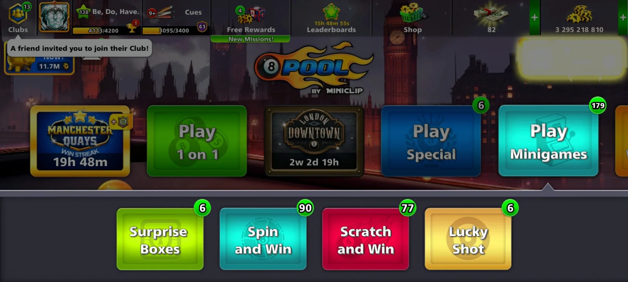 3.3 Billion Coins & 15 Legendary | Diamond 8 Ball Pool Account