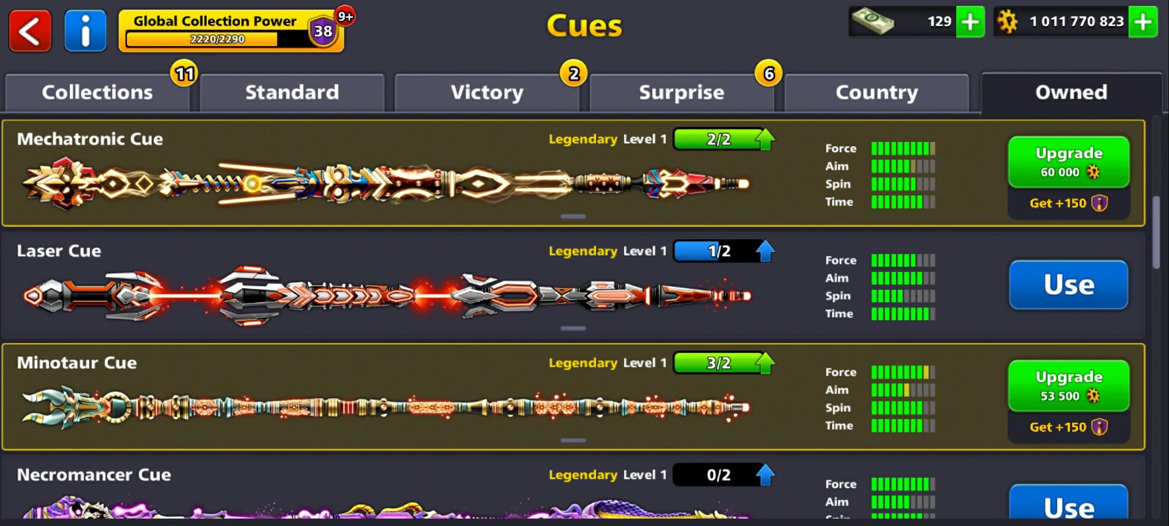 1 Billion Coins and 14 Legendary Cues | 8 Ball Pool Account
