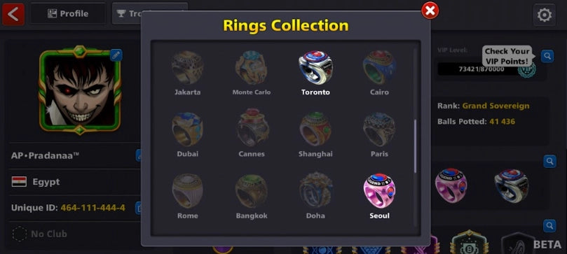 500 مليون كوينز | 22 عصا أسطورية | حساب 8 Ball Pool