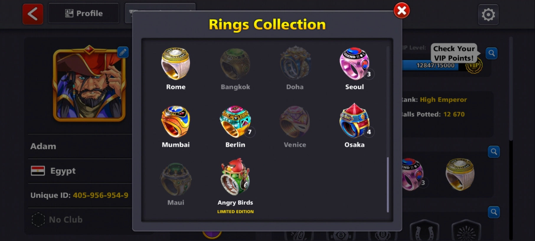 850 مليون كوينز | 3 عصي أسطورية | حساب 8 Ball Pool