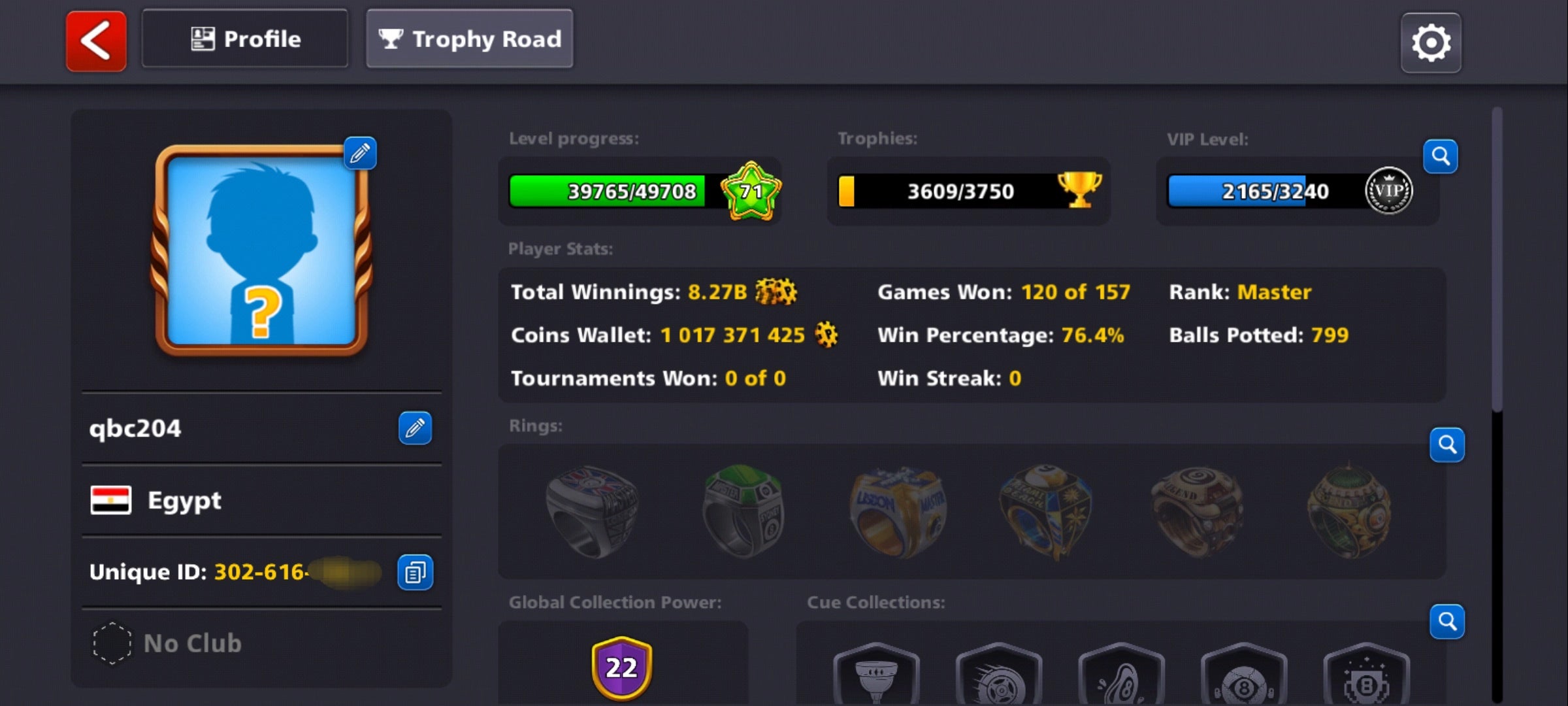 1 Billion Coins Coins & 80 Legendary Box  | 8 Ball Pool Account