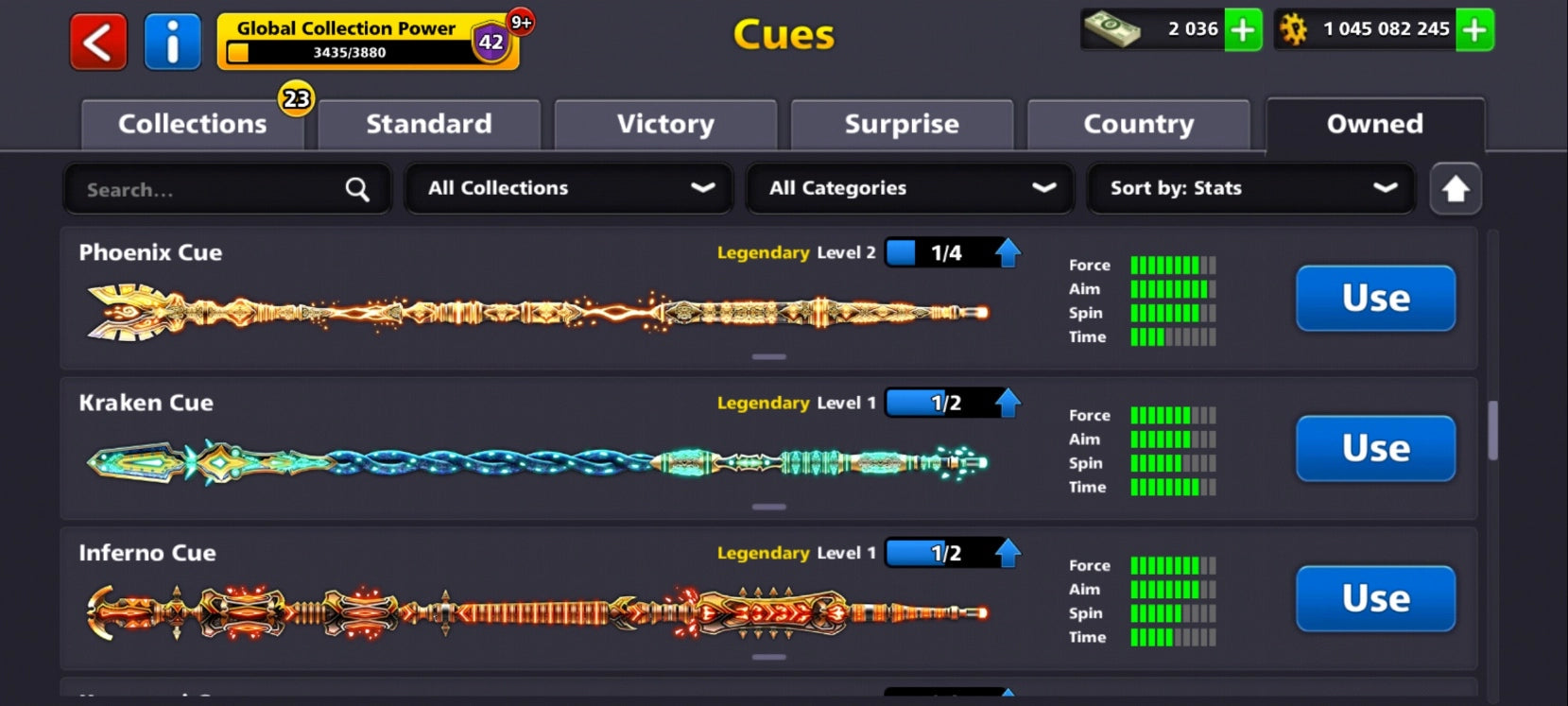 Cuenta de 8 Ball Pool | 1 Billón de Monedas | 15x Tacos Legendarios