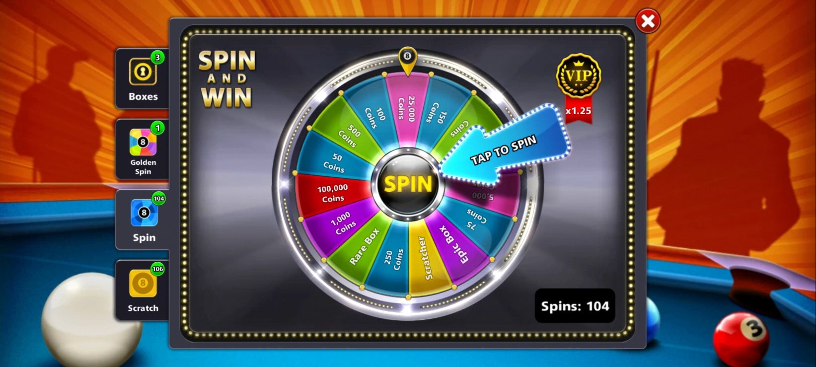 Cuenta de 8 Ball Pool | 1 Billón de Monedas | 18x Tacos Legendarios