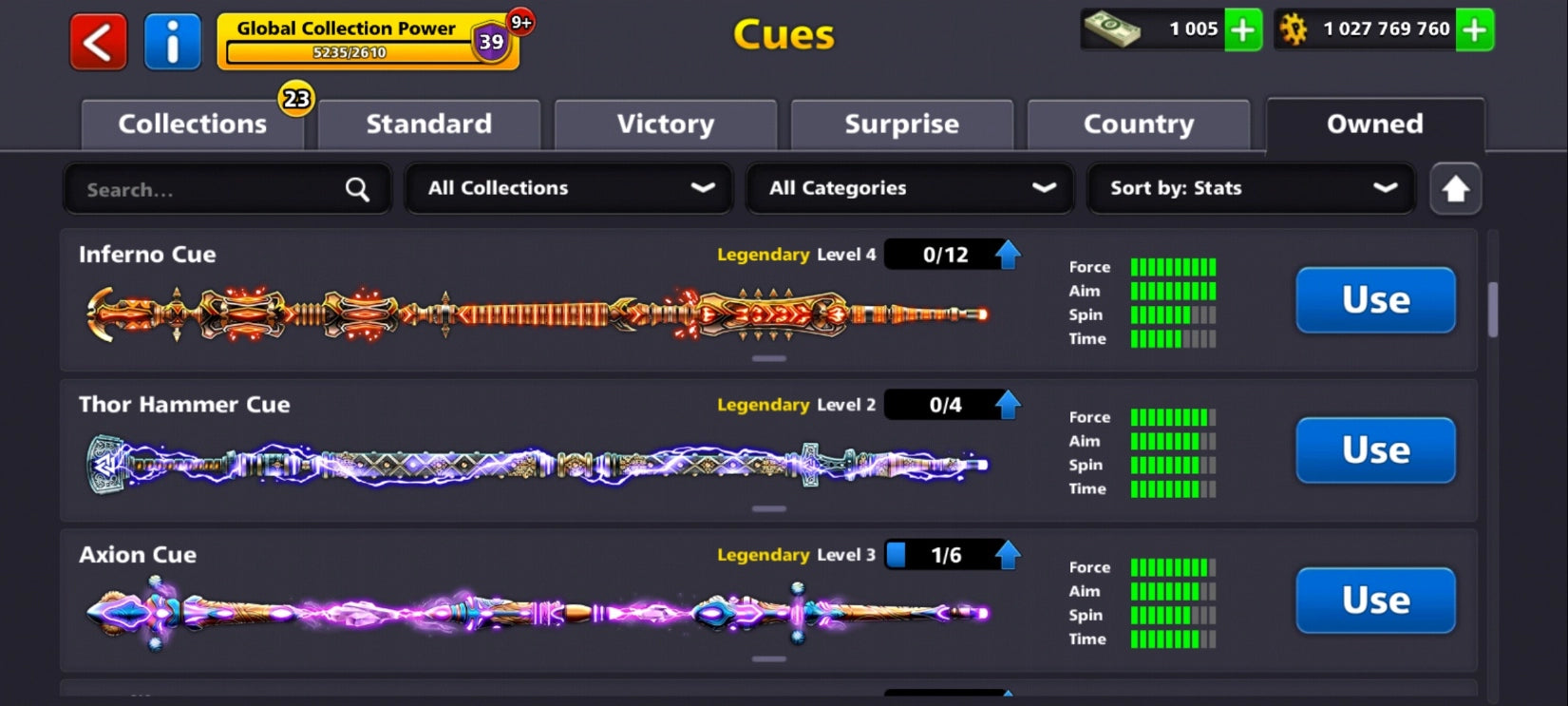 Cuenta de 8 Ball Pool | 1 Billón de Monedas | 18x Tacos Legendarios