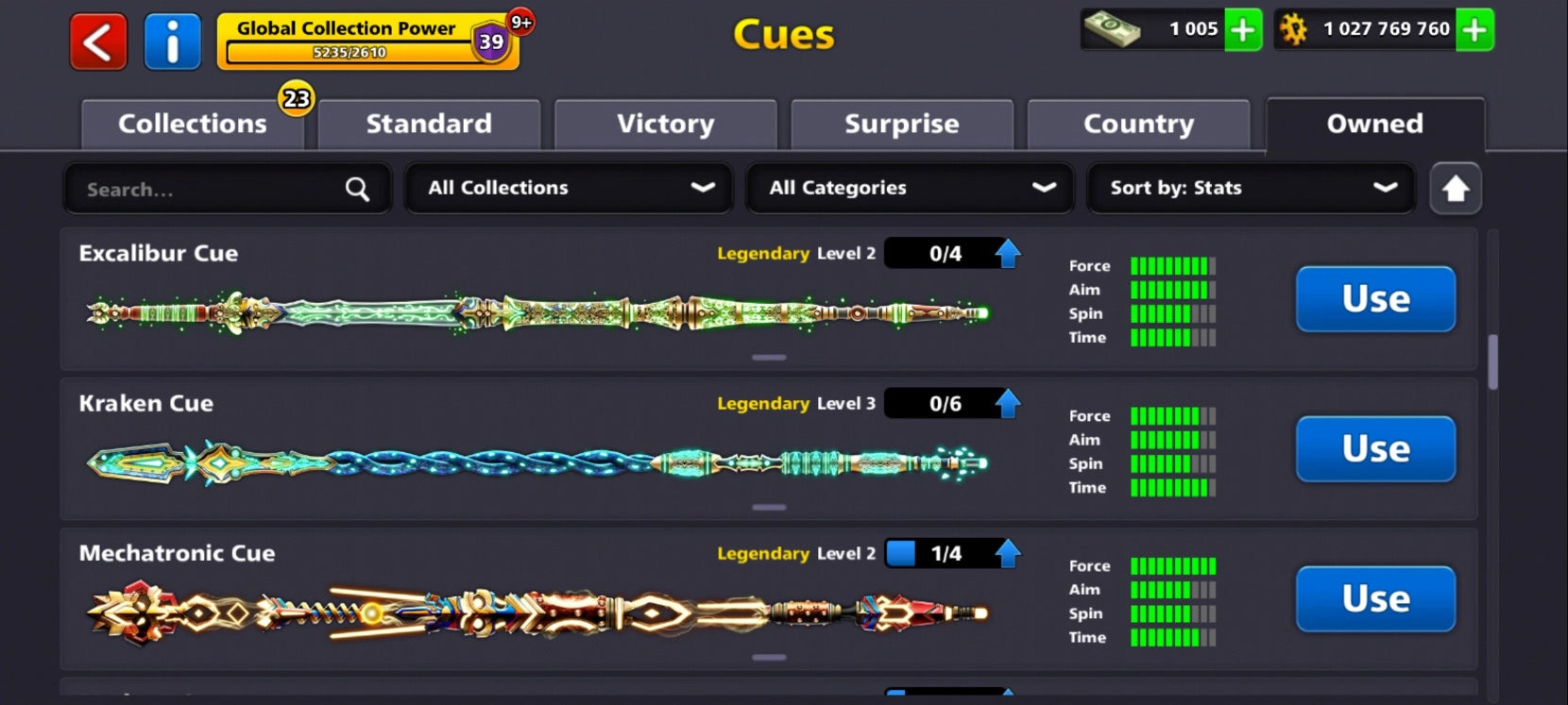 Cuenta de 8 Ball Pool | 1 Billón de Monedas | 18x Tacos Legendarios