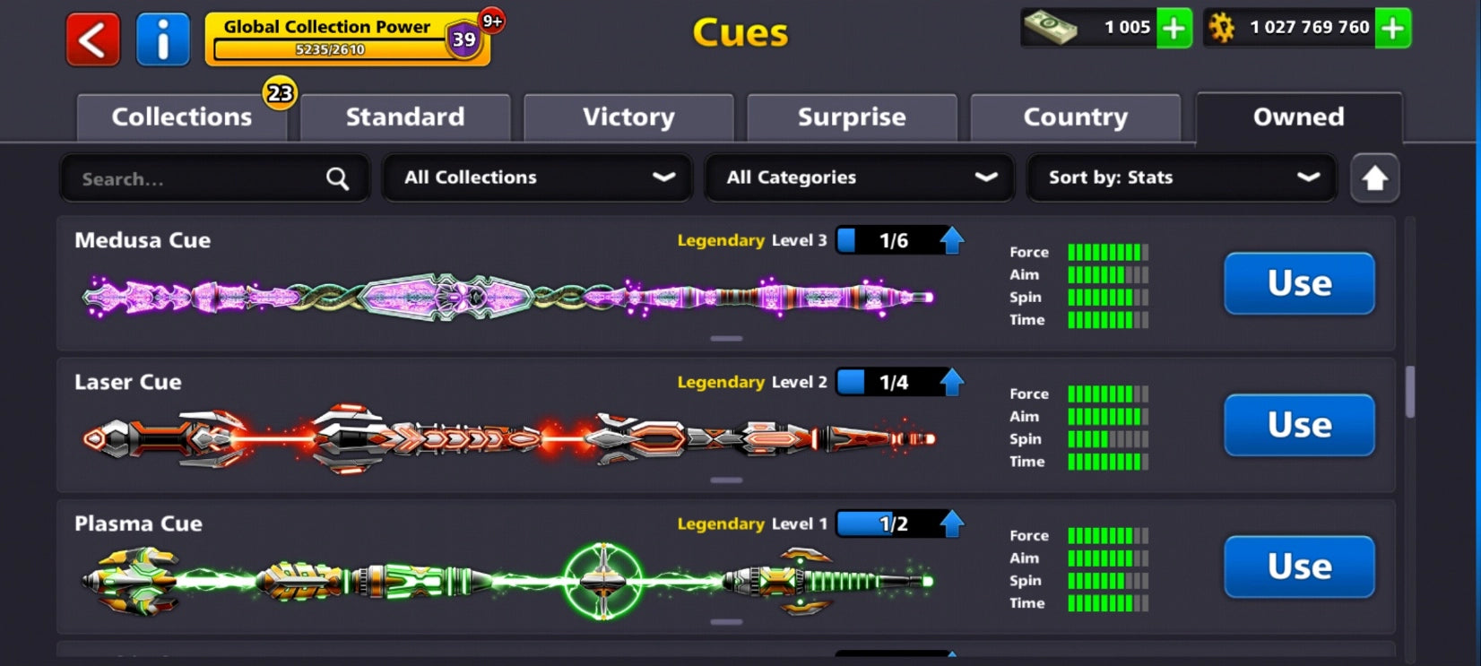 Cuenta de 8 Ball Pool | 1 Billón de Monedas | 18x Tacos Legendarios