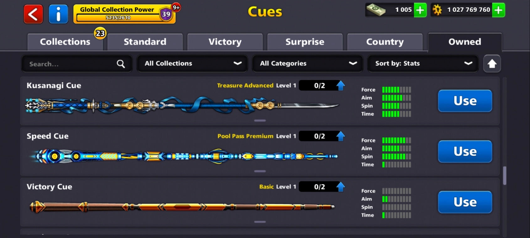 Cuenta de 8 Ball Pool | 1 Billón de Monedas | 18x Tacos Legendarios