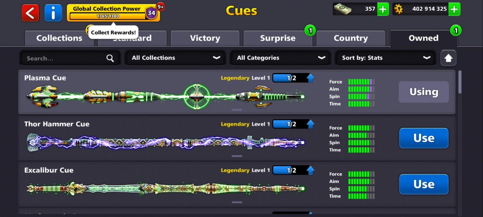 500M Monedas | x9 Tacos Legendarios | Cuenta de 8 Ball Pool