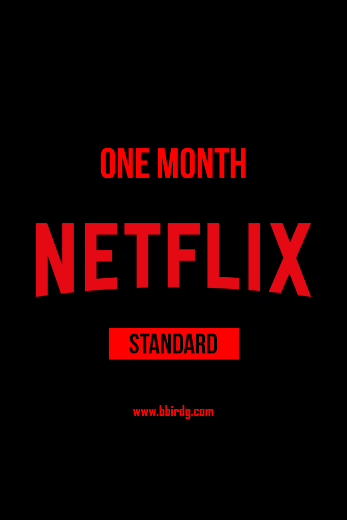 Netflix (Standard) - 1 Month - BlackBird Store