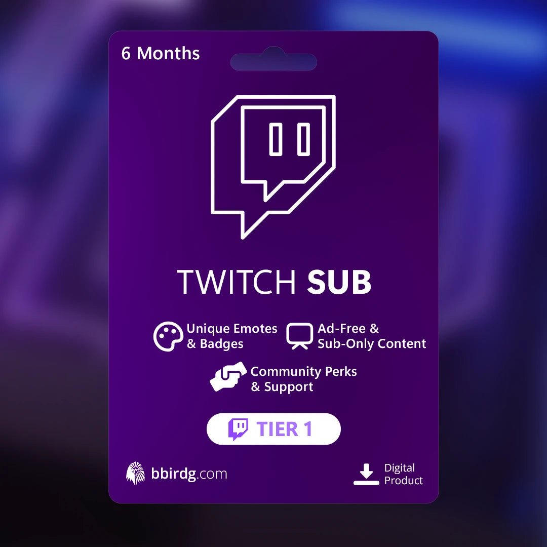 Twitch Gift Sub - Tier 1 - 6 Months