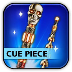 Halloween Skull Cue Piece