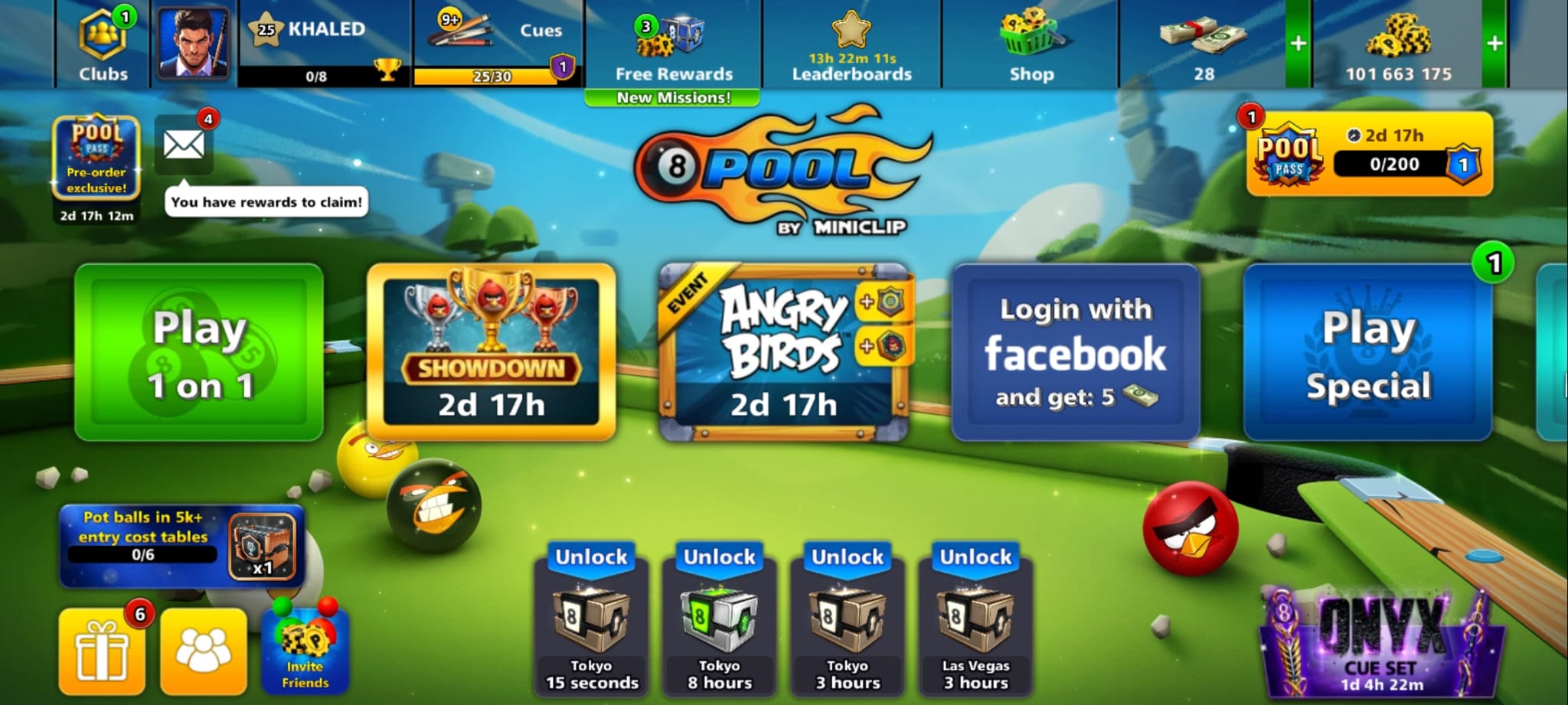 100 millones de monedas y 1 taco Max | Cuenta de 8 Ball Pool