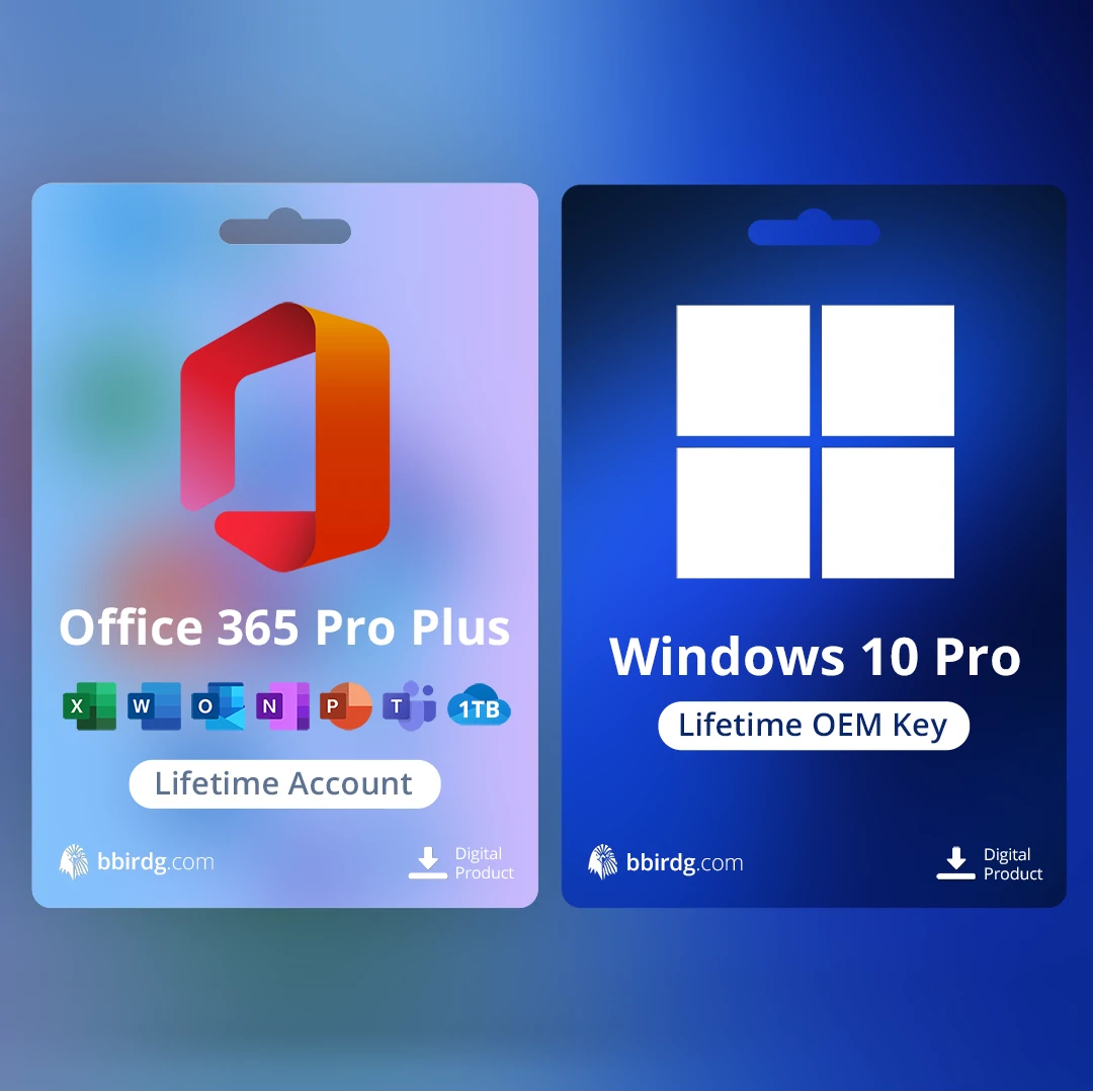Microsoft Windows 10 Pro Key + Office 365 Account