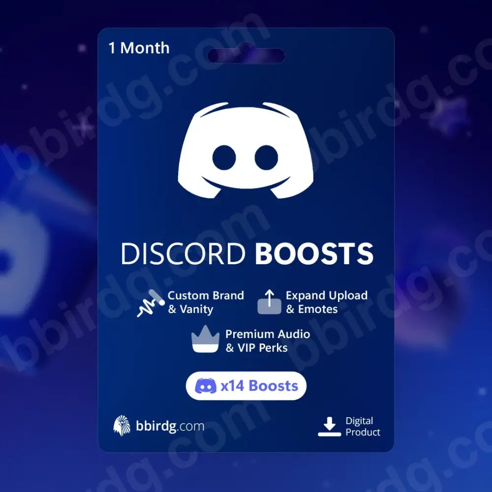 Discord Server Boost - x14 Boosts 1 Month