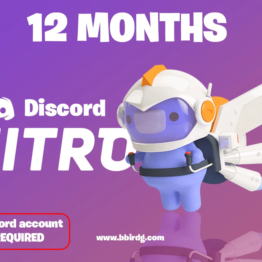 Discord Nitro - 1 Year - BlackBird Store