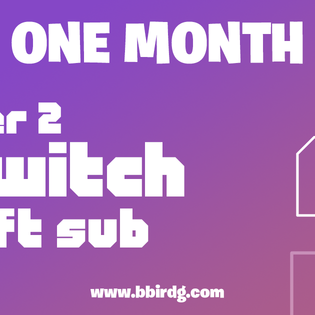 Twitch Gift Sub - Tier 2 - BlackBird Store