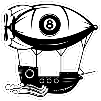Pool Pass Airship Table Sticker Bundle | 8 Ball Pool